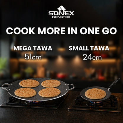 51cm Non Stick Heavy Gauged Mega Tawa/Griddle