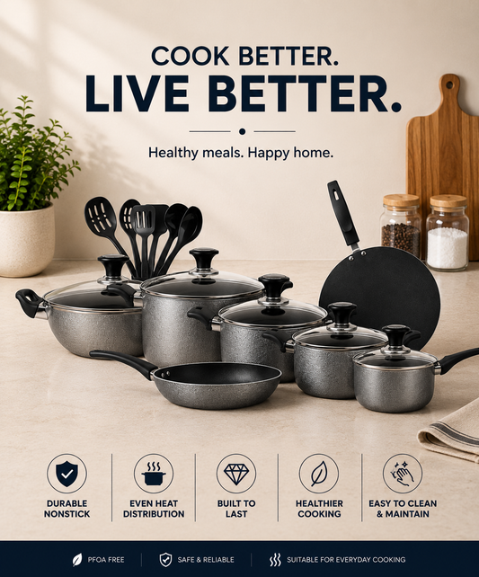 18 Pieces Titan Non Stick Gift Pack Set