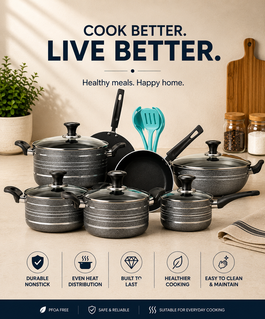 18 Pieces Cara Non Stick Gift Pack Set