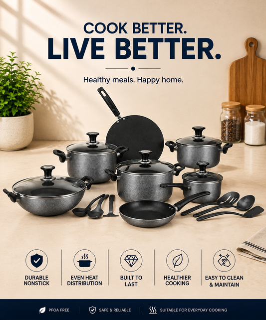 18 Pieces Classic Non Stick Gift Pack Set
