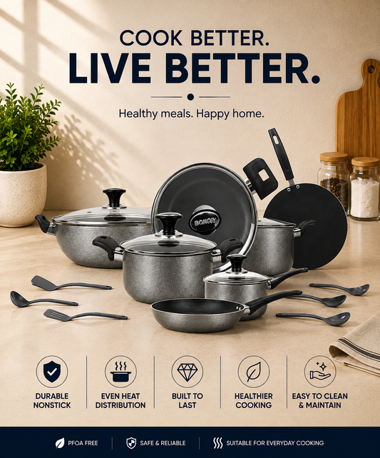 18 Pieces Elegant Max Non Stick Gift Pack Set