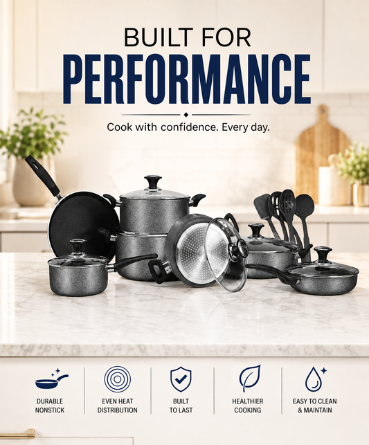 19 Pieces Non Stick Induction Gift Pack Set