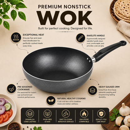 Super Non Stick Deep Wok