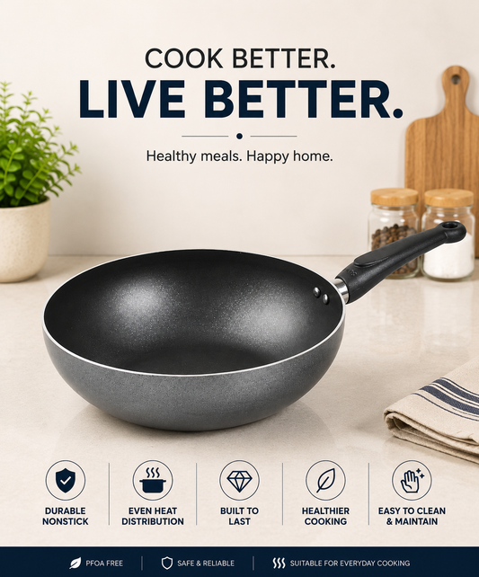Super Non Stick Deep Wok