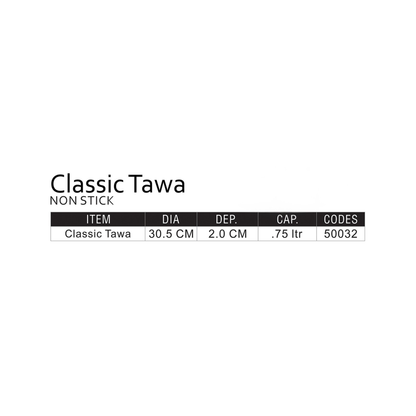 30.5cm Classic Non Stick Tawa