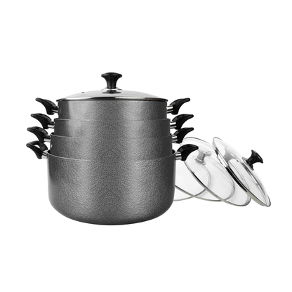 8 Pieces Galaxy Non Stick Gift Pack Handi Set with Glass Lid 30x36