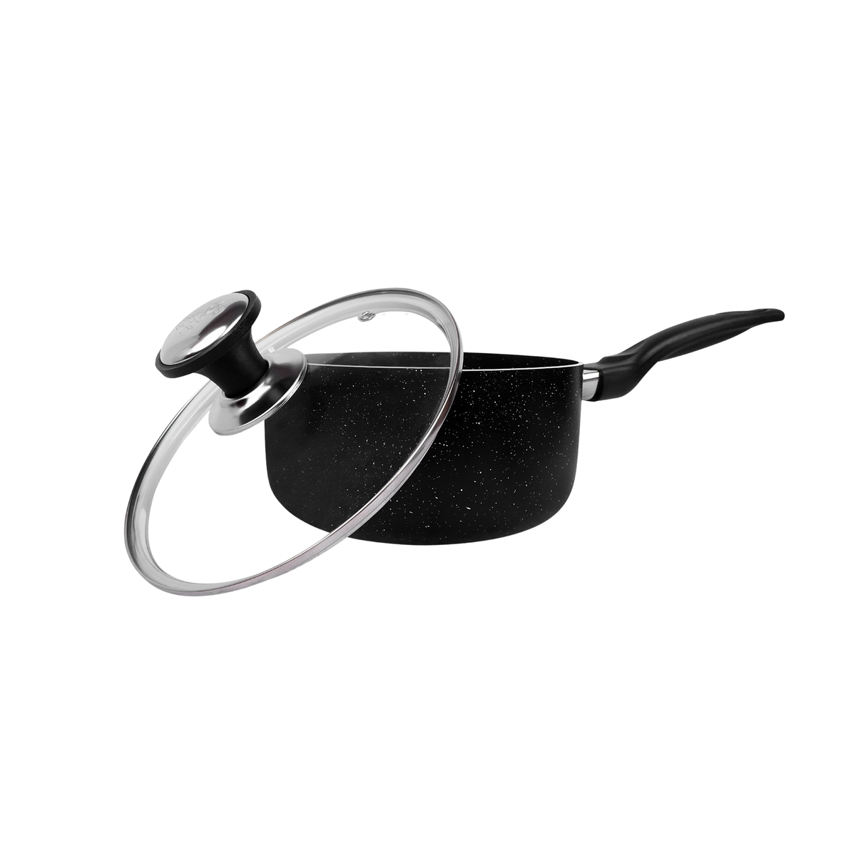 Non Stick Galaxy Induction Sauce Pot Glass Lid